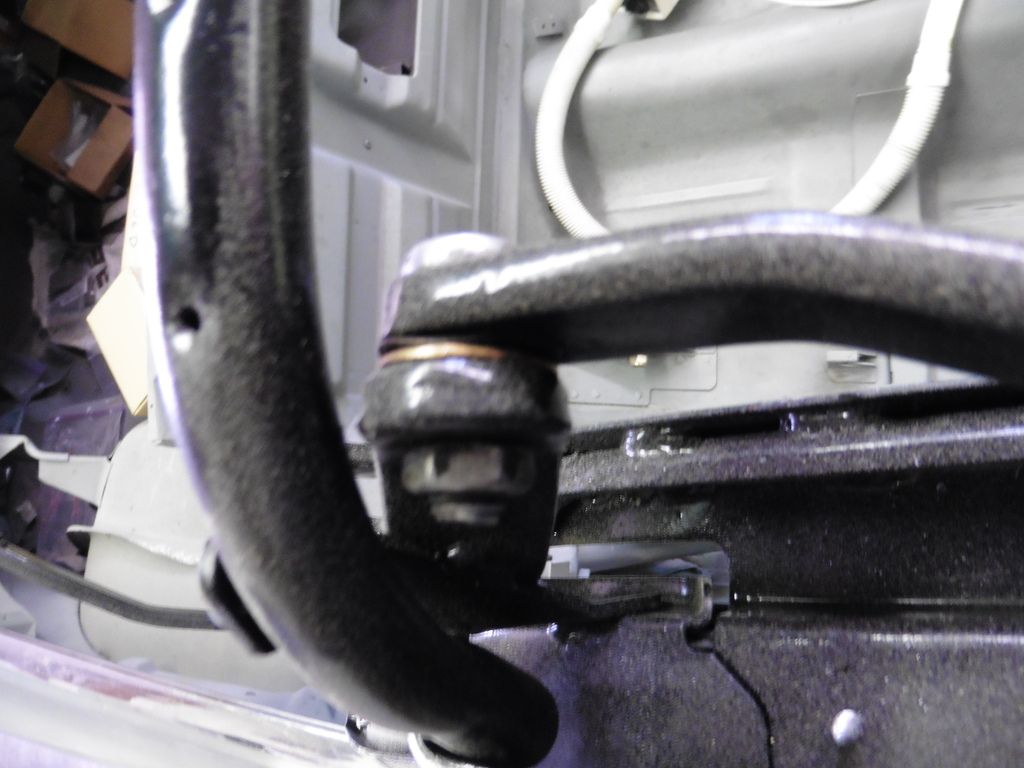 Correct order for the boltwasherbearings in the convertible top (1